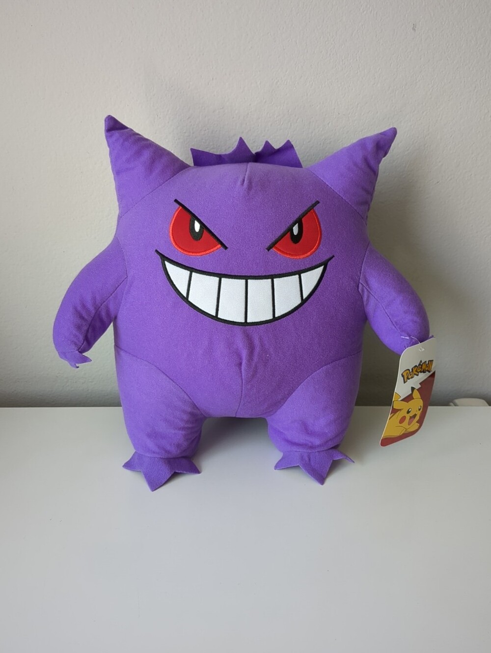Pokemon Purple Hanging Gengar Plush Stuffed Animal Toy Factory 14” NWT.